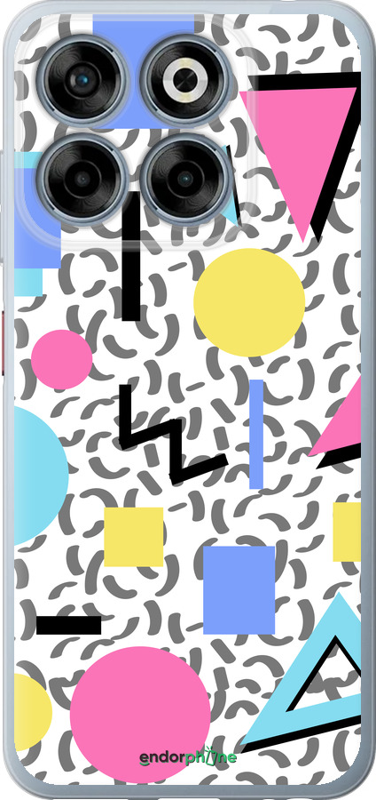 Силиконовый чехол Color shapes для ZTE Nubia V70 - 4893u-4083 изображение 