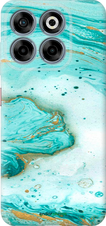 Силиконовый чехол Мраморный для ZTE Nubia V70 - 4895u-4083 изображение 