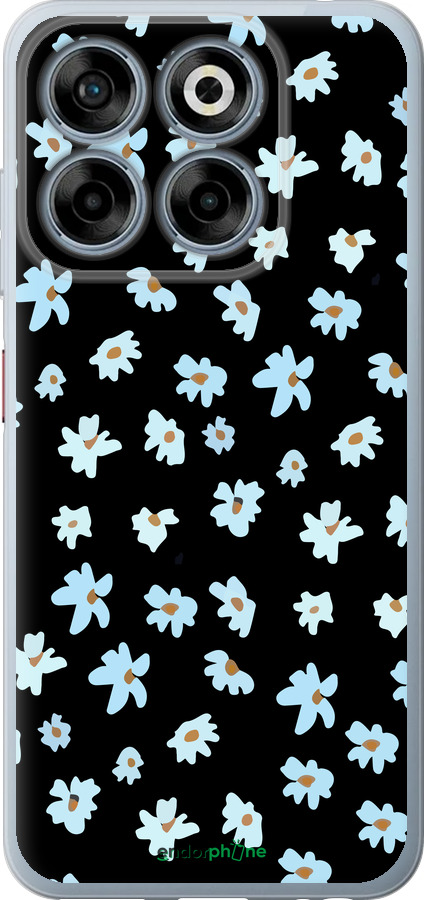 Силиконовый чехол Цветочный для ZTE Nubia V70 - 4900u-4083 изображение 