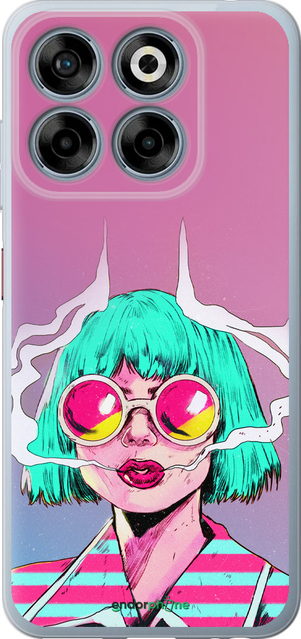 Силіконовий чехол Поп арт дівчина для ZTE Nubia V70 - 5378u-4083 изображение 