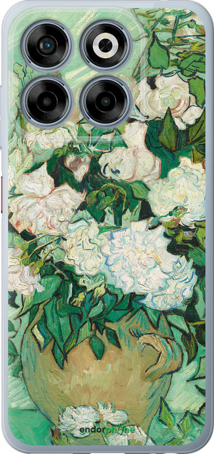 Силиконовый чехол Винсент Ван Гог. Ваза с розами для ZTE Nubia V70 - 5543u-4083 изображение 