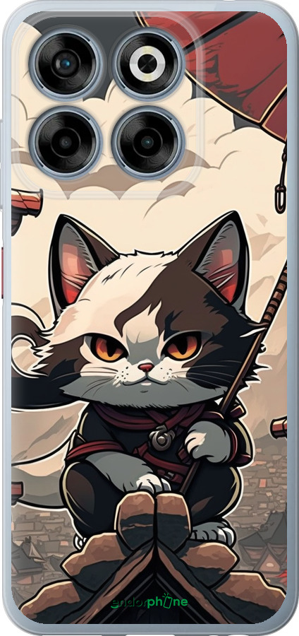 Силиконовый чехол Япония - кот на крыше для ZTE Nubia V70 - 5582u-4083 изображение 