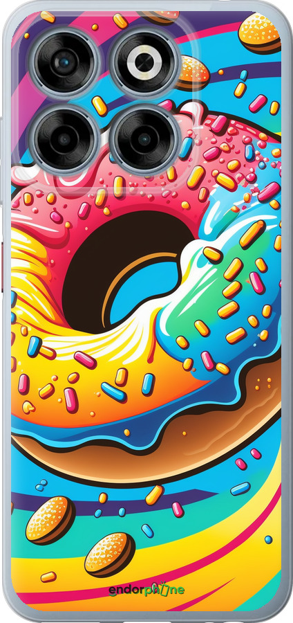 Силіконовий чехол Пончик веселка для ZTE Nubia V70 - 5584u-4083 изображение 