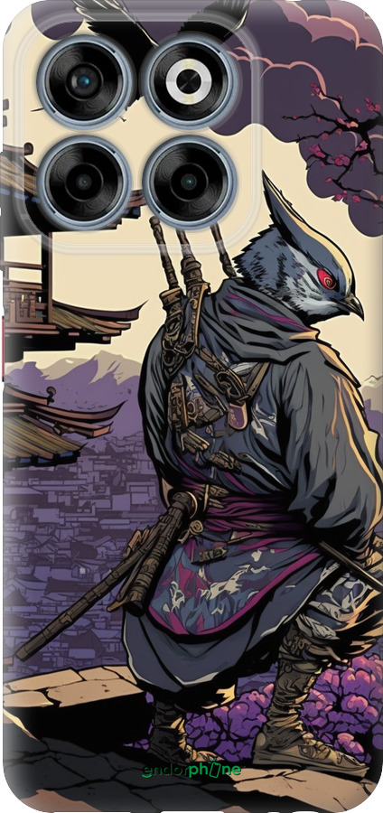 Силиконовый чехол Птица воин для ZTE Nubia V70 - 5587u-4083 изображение 