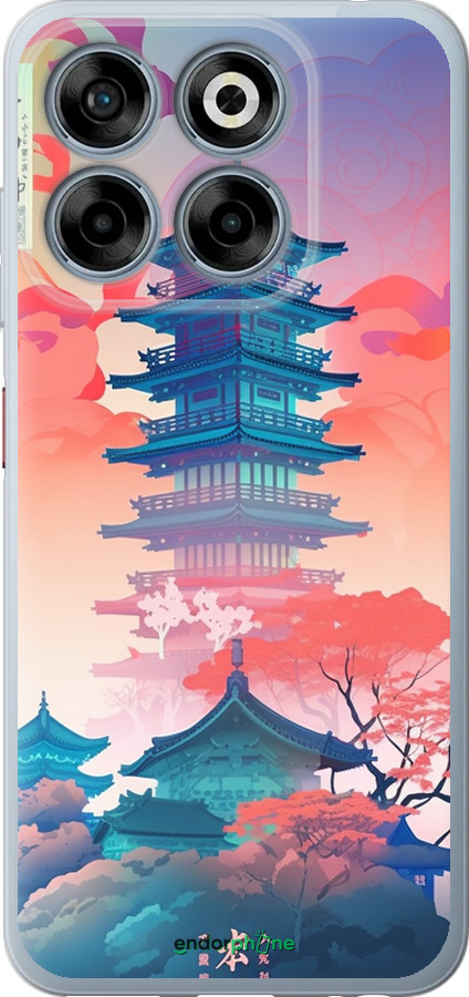 Силиконовый чехол Япония монастырь для ZTE Nubia V70 - 5590u-4083 изображение 