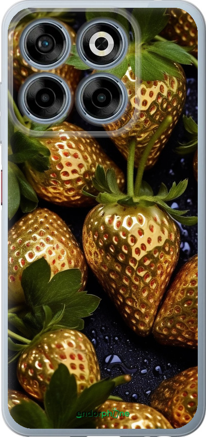 Силіконовий чехол Золота полуниця для ZTE Nubia V70 - 5637u-4083 изображение 