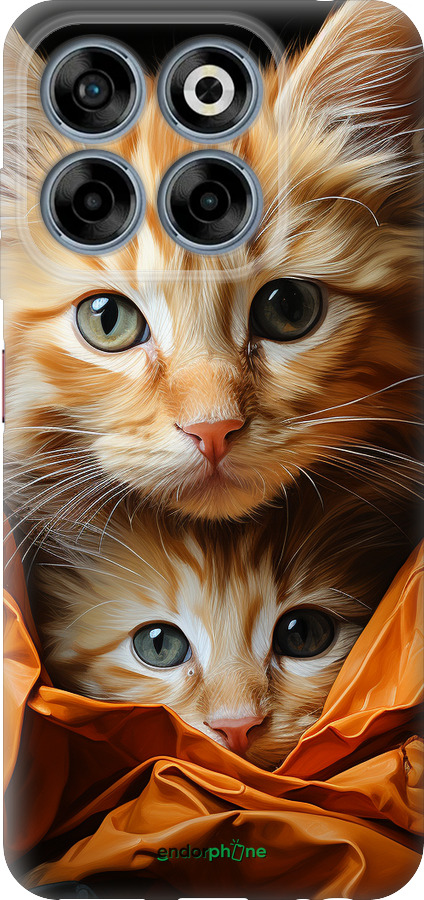 Силіконовий чехол Котики 2 для ZTE Nubia V70 - 5664u-4083 изображение 