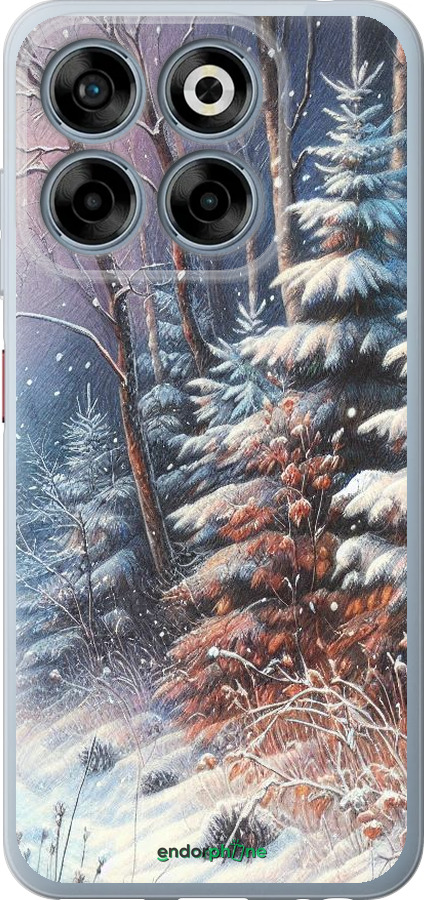 Силиконовый чехол Зимний пейзаж для ZTE Nubia V70 - 5814u-4083 изображение 