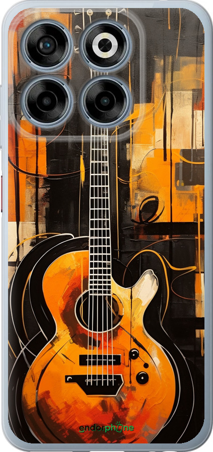 Силиконовый чехол Чехол для телефона Оранжевая Гитара для ZTE Nubia V70 - 5934u-4083 изображение 