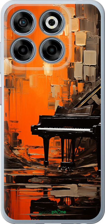 Силіконовий чехол Чохол для телефону Помаранчевий Рояль для ZTE Nubia V70 - 5937u-4083 изображение 