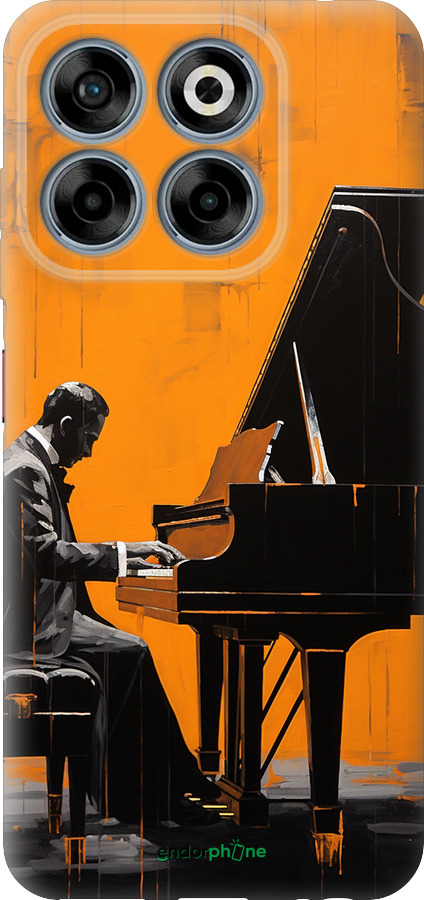 Силиконовый чехол Чехол для телефона Мужчина за Роялем для ZTE Nubia V70 - 5938u-4083 изображение 