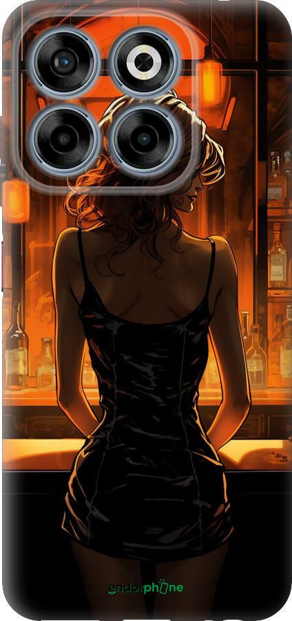 Силиконовый чехол Чехол для телефона Девушка в баре для ZTE Nubia V70 - 5947u-4083 изображение 