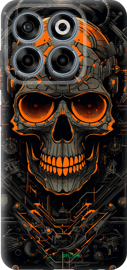 Силіконовий чехол Череп для ZTE Nubia V70 - 5952u-4083 изображение 