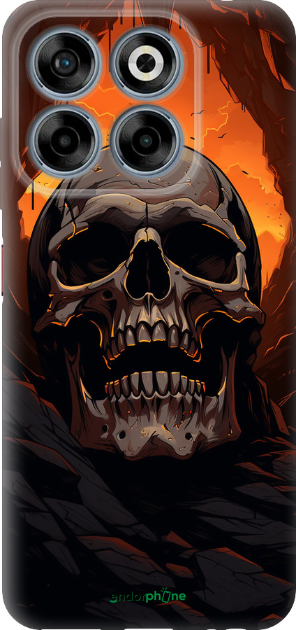 Силиконовый чехол Череп в пещере для ZTE Nubia V70 - 5959u-4083 изображение 