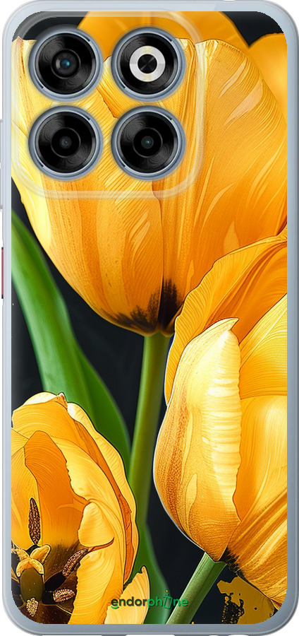 Силиконовый чехол Желтые тюльпаны для ZTE Nubia V70 - 5991u-4083 изображение 