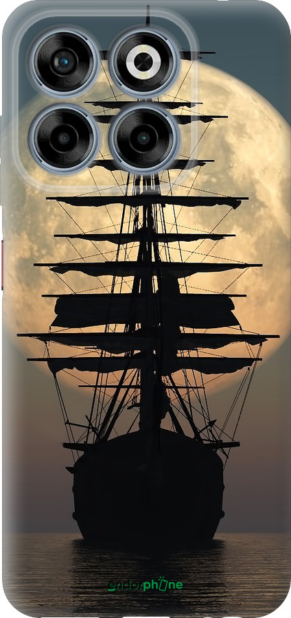 Силиконовый чехол Корабль для ZTE Nubia V70 - 5998u-4083 изображение 