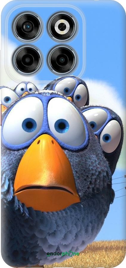 Силиконовый чехол Angry Birds для ZTE Nubia V70 - 6008u-4083 изображение 