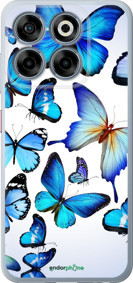 Силіконовий чехол Метелики для ZTE Nubia V70 - 6023u-4083 изображение 