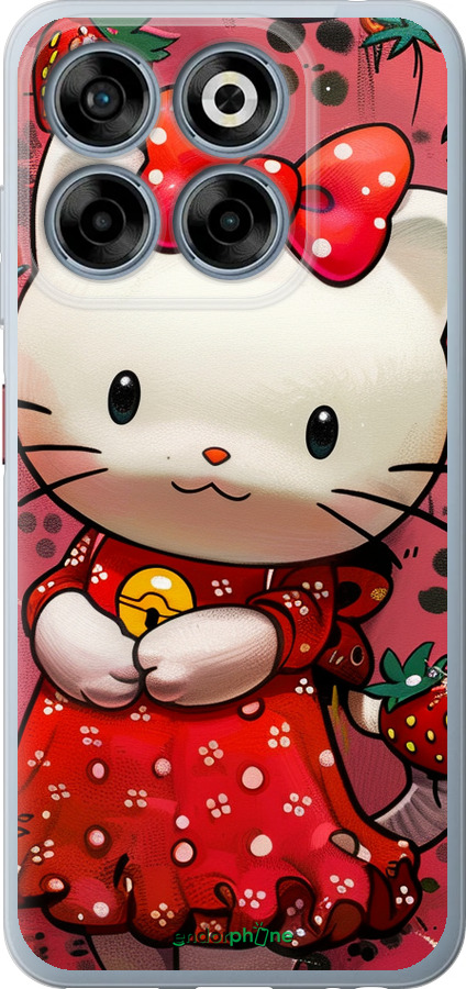 Силиконовый чехол hello kitty1 для ZTE Nubia V70 - 6036u-4083 изображение 