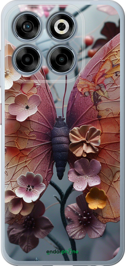 Силиконовый чехол Fairy Butterfly для ZTE Nubia V70 - 6048u-4083 изображение 