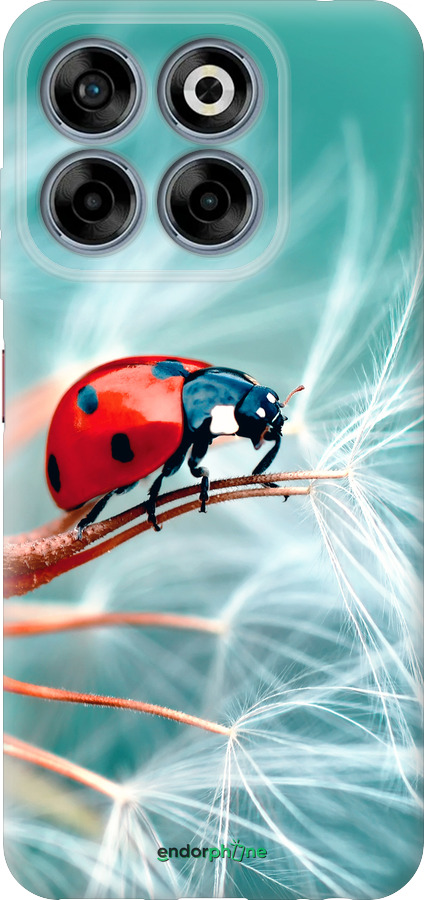 Силиконовый чехол Божья коровка для ZTE Nubia V70 - 6049u-4083 изображение 