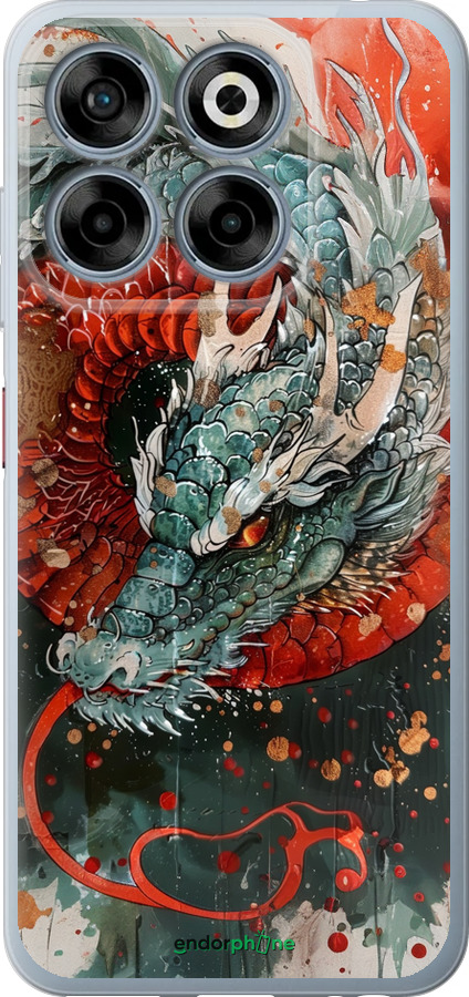 Силіконовий чехол Стихія вогню для ZTE Nubia V70 - 6101u-4083 изображение 