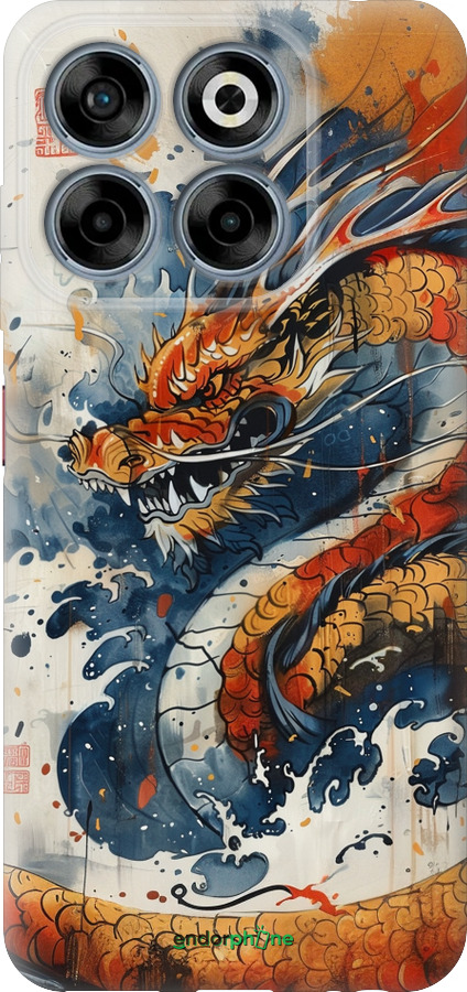 Силиконовый чехол Ярость дракона для ZTE Nubia V70 - 6112u-4083 изображение 