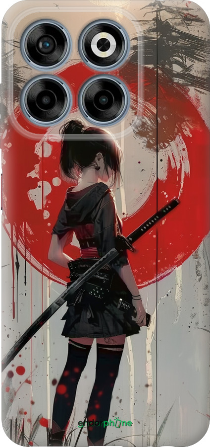 Силиконовый чехол Сумерки воина: Танец с катаной для ZTE Nubia V70 - 6123u-4083 изображение 