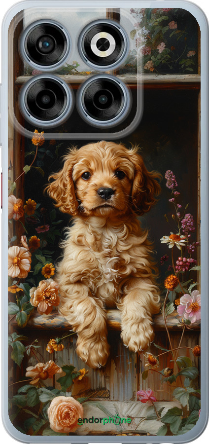 Силиконовый чехол Щенок cocker spaniel для ZTE Nubia V70 - 6136u-4083 изображение 