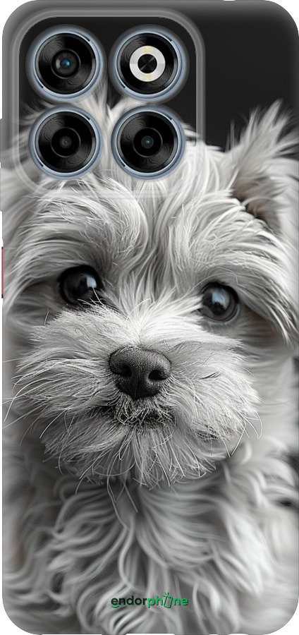 Силиконовый чехол Мальтипу на чорном фоне для ZTE Nubia V70 - 6156u-4083 изображение 