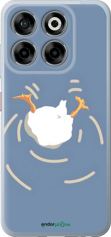 Силиконовый чехол Гусь ныряет для ZTE Nubia V70 - 6275u-4083 изображение 