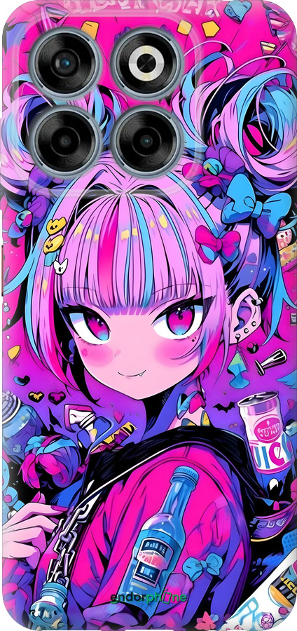 Силиконовый чехол Аниме милаха для ZTE Nubia V70 - 6314u-4083 изображение 