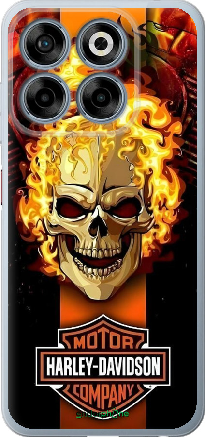 Силиконовый чехол Харлей девидсон для ZTE Nubia V70 - 6370u-4083 изображение 