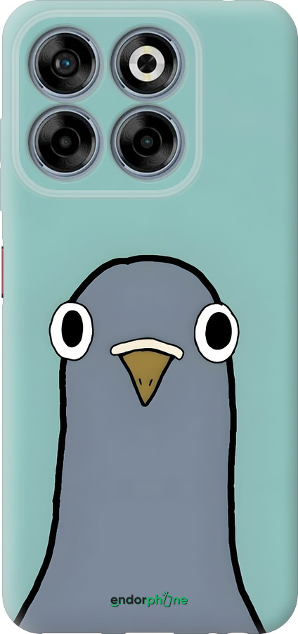 Силиконовый чехол Голубь для ZTE Nubia V70 - 6388u-4083 изображение 