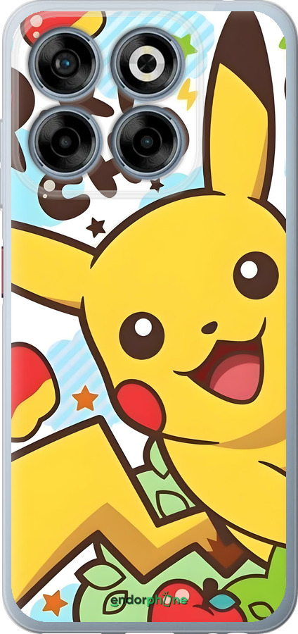 Силиконовый чехол Пикачу 2 для ZTE Nubia V70 - 6391u-4083 изображение 