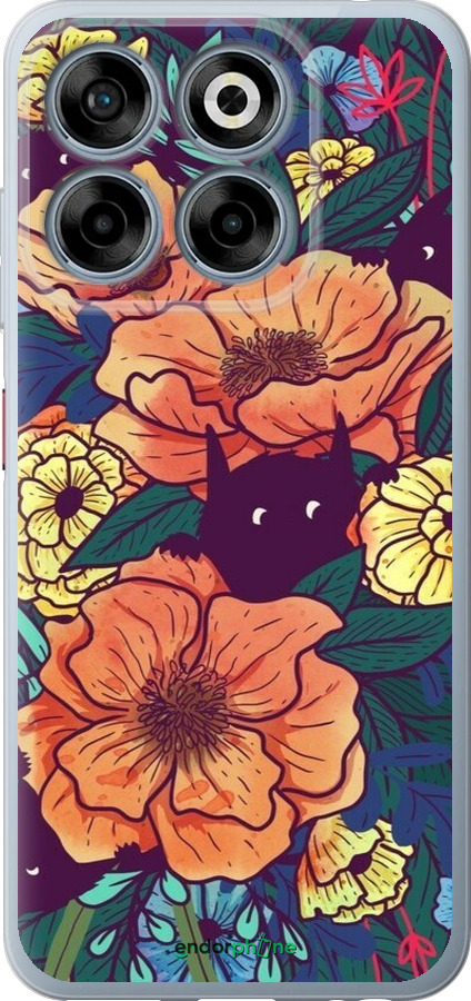 Силиконовый чехол С изображением полевых цветов для ZTE Nubia V70 - 6419u-4083 изображение 