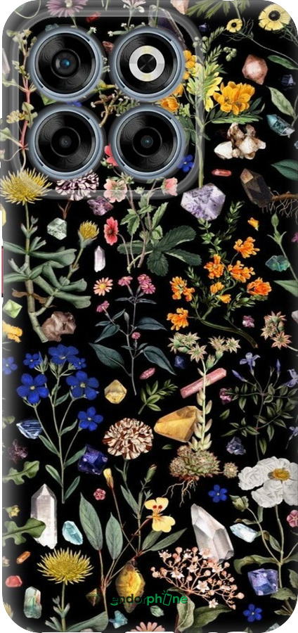 Силиконовый чехол С цветами для ZTE Nubia V70 - 6422u-4083 изображение 