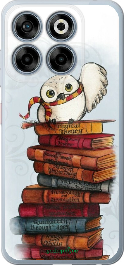 Силиконовый чехол Сова и книги для ZTE Nubia V70 - 6436u-4083 изображение 