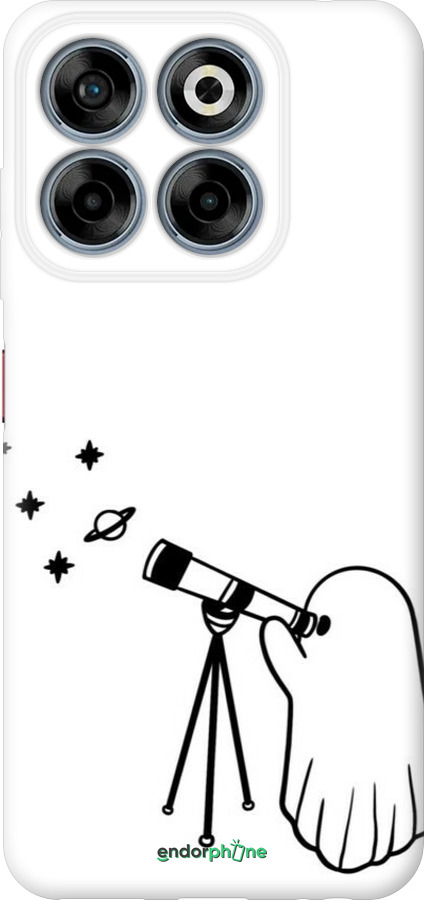 Силиконовый чехол Привидение астроном для ZTE Nubia V70 - 6444u-4083 изображение 