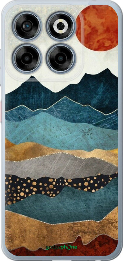 Силиконовый чехол Янтарный закат для ZTE Nubia V70 - 6475u-4083 изображение 