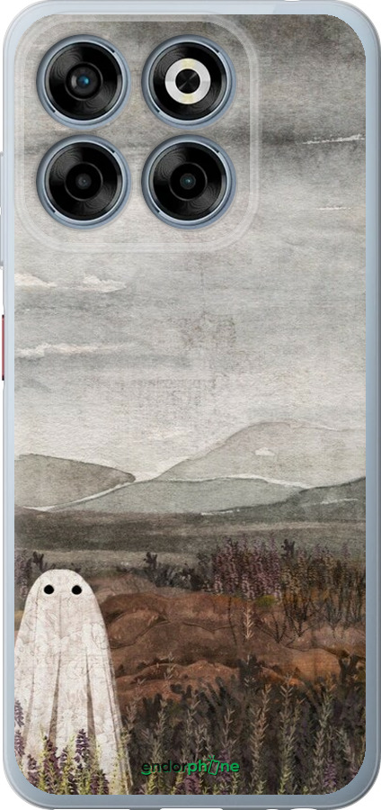 Силиконовый чехол Одинокий призрак на фоне гор для ZTE Nubia V70 - 6486u-4083 изображение 