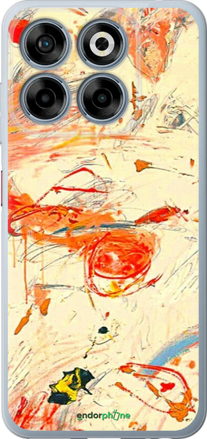 Силиконовый чехол Динамичная картина с хаотичными мазками для ZTE Nubia V70 - 6540u-4083 изображение 