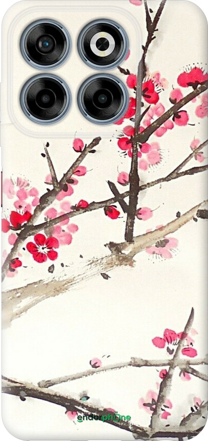Силіконовий чехол Принт із зображенням цвітіння сакури для ZTE Nubia V70 - 6545u-4083 изображение 