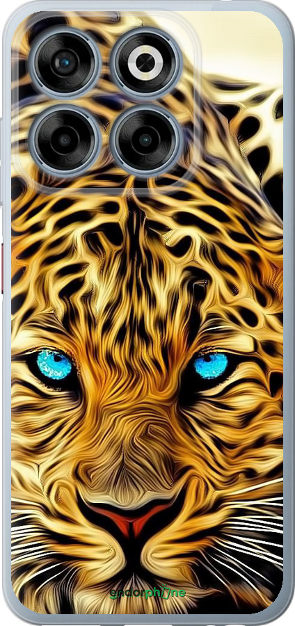 Силиконовый чехол Леопард для ZTE Nubia V70 - 6611u-4083 изображение 