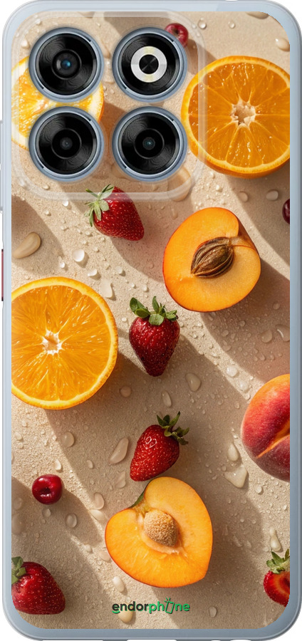 Силіконовий чехол Фрукти 3 для ZTE Nubia V70 - 6703u-4083 изображение 