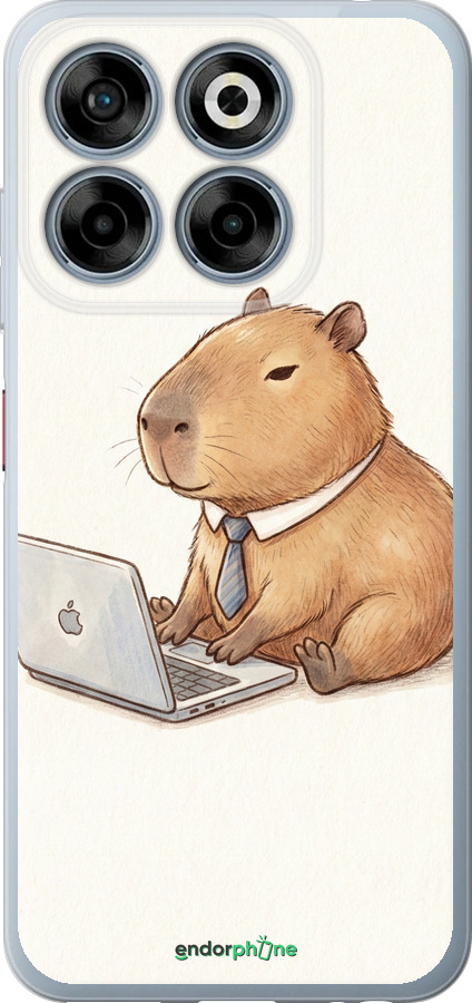 Силиконовый чехол Funny Capybara CEO Working для ZTE Nubia V70 - 6777u-4083 изображение 