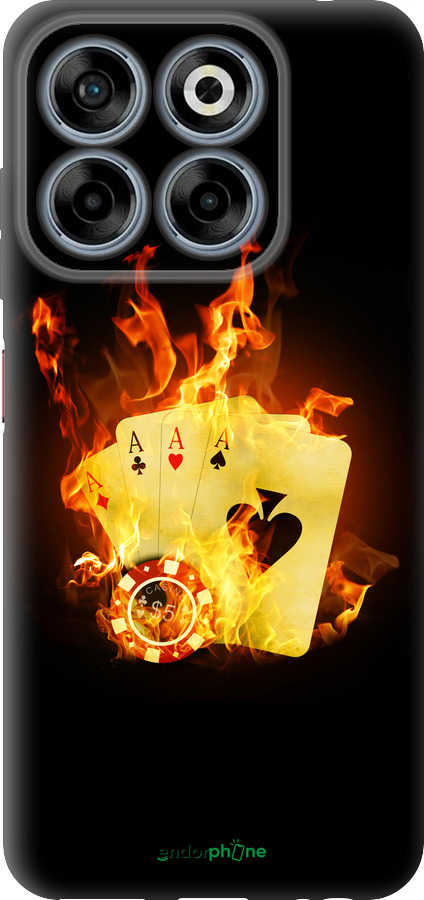 Силиконовый чехол Горящие карты для ZTE Nubia V70 - 839u-4083 изображение 