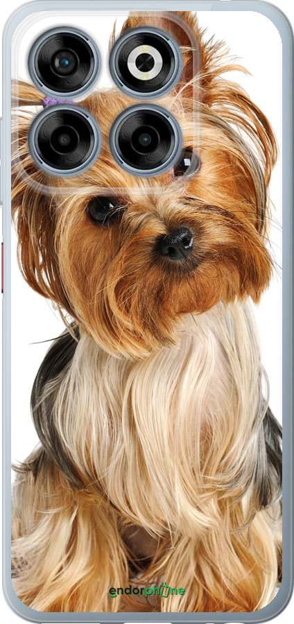 Силиконовый чехол Йоркширский терьер с хвостиком для ZTE Nubia V70 - 930u-4083 изображение 