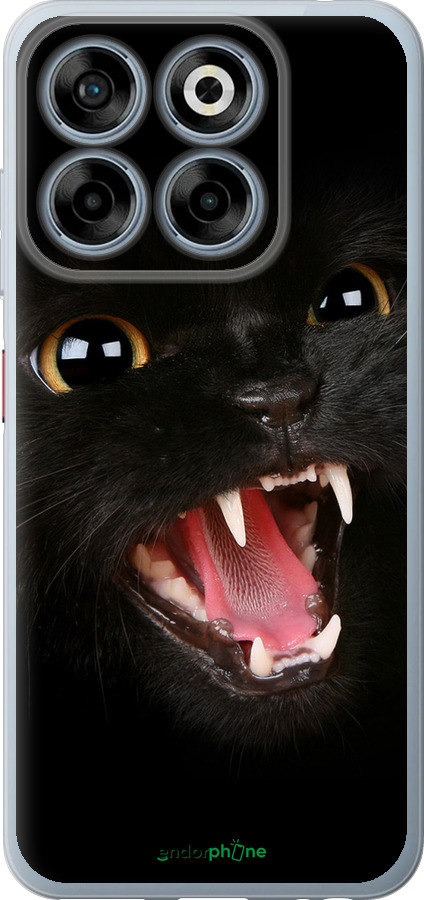 Силіконовий чехол Чорна кішка для ZTE Nubia V70 - 932u-4083 изображение 