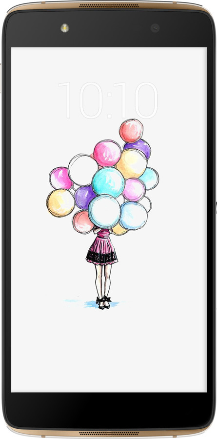 Силиконовый чехол Шарики для Alcatel idol 4 - 4387u-711 изображение 